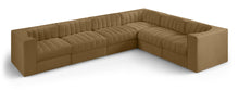 Load image into Gallery viewer, Rummi - Velvet Performance Fabric Upholstered 6 Piece Modular Sectional (With 3 Corner Chairs)