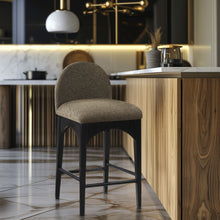 Load image into Gallery viewer, Waldorf - Boucle Stool With Black Legs