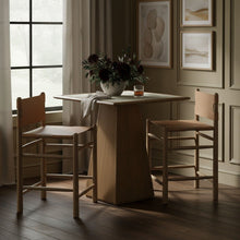 Load image into Gallery viewer, Santos - Upholstered Counter Stool With Stained Brown Base