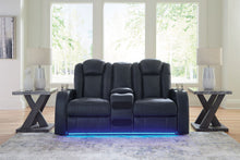 Load image into Gallery viewer, Fyne-dyme - Power Reclining Loveseat With Console/Adj Hdrst