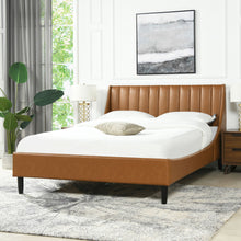 Load image into Gallery viewer, Aspen - Vertical Tufted Modern Headboard Platform Bed Set