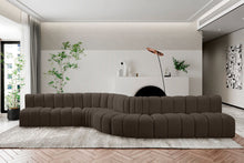 Load image into Gallery viewer, Arc - Boucle Fabric 8 Piece Curved Modular Sofa
