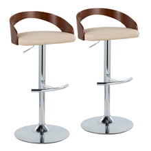 Load image into Gallery viewer, Grotto - Contemporary Adjustable Barstool & Swivel With Rounded T Footrest (Set of 2)