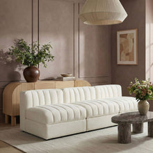 Load image into Gallery viewer, Rummi - Velvet Performance Fabric Upholstered 3 Piece Modular Armless Sofa