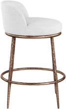 Load image into Gallery viewer, Ferro - Upholstered Counter Stool With Brushed Bronze Base