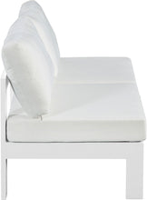 Load image into Gallery viewer, Nizuc - Outdoor Patio 2 Seat Armless Modular Sofa With White Frame