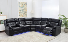 Load image into Gallery viewer, U30 - 3 Piece Power Reclining Sectional - Black