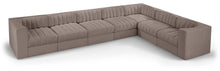 Load image into Gallery viewer, Rummi - Velvet Performance Fabric Upholstered 7 Piece Modular Sectional (With 3 Corner Chairs)