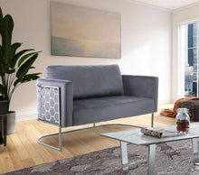 Load image into Gallery viewer, Casa - Loveseat with Chrome Legs
