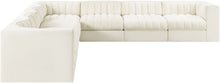 Load image into Gallery viewer, Rummi - Symmetrical Velvet Performance Fabric Upholstered 7 Piece Modular Sectional (With 3 Corner Chairs)