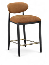 Load image into Gallery viewer, Riccio - Fabric Stool - Black Frame