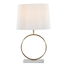 Load image into Gallery viewer, Moon - Contemporary Table Lamp - White / Gold