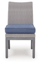 Load image into Gallery viewer, Half Moon Beach - Side Chair With Cushion (Set of 2) - Blue / Gray