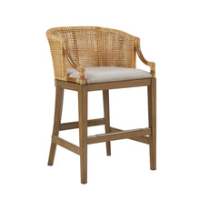 Load image into Gallery viewer, Casual Handcrafted Rattan Counter Stool