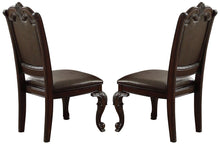 Load image into Gallery viewer, Crown Mark Kiera Dining Side Chair in Rich Brown (Set of 2) image