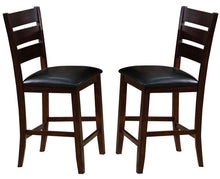 Load image into Gallery viewer, Crown Mark Bardstown Counter Height Chair in Espresso (Set of 2) image