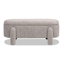 Load image into Gallery viewer, Hugo - Oval Fully Upholstered Storage Bench