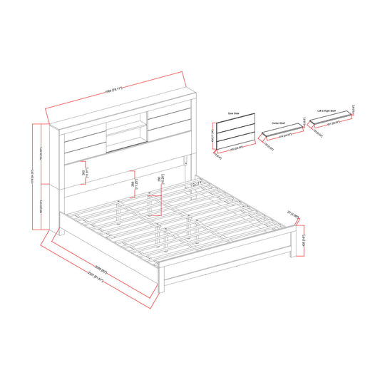 Urban - 5 Piece Set With Bookcase