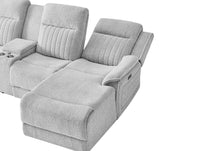 Load image into Gallery viewer, U8879 - 1 Power RAF Pushback Chaise With LED - Light Gray