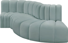 Load image into Gallery viewer, Arc - Faux Leather 4 Piece L-Shaped Modular Sofa