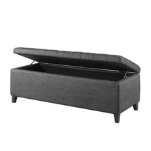 Load image into Gallery viewer, Elegant Design Tufted Top, Soft Close Storage Bench