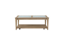 Load image into Gallery viewer, Citrus Heights - Frosted Glass Top Cocktail Table With Casters - Sand