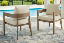 Load image into Gallery viewer, Serene Bay - Arm Chair With Cushion (Set of 2) - Dark Brown / White