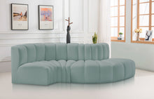 Load image into Gallery viewer, Arc - Faux Leather 4 Piece L-Shaped Modular Sofa
