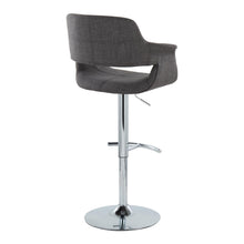 Load image into Gallery viewer, Vintage Flair - Mid Century Modern Adjustable Barstool With Swivel With Rounded T Footrest (Set of 2)