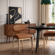 Load image into Gallery viewer, Riccio - Faux Leather Dining Side Chair (Set of 2) - Natural Frame
