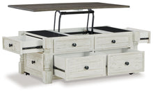 Load image into Gallery viewer, Havalance - Lift Top Cocktail Table with Storage Drawers - White / Gray