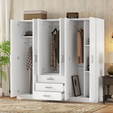 Load image into Gallery viewer, 6 Doors Wardrobe Storage For Bedroom, With Big Drawers
