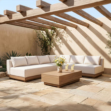 Load image into Gallery viewer, Solace - Olefin Performance Fabric 3 Piece Outdoor Patio Modular Sectional (Sofa, Loveseat & Corner Chair)