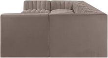 Load image into Gallery viewer, Rummi - Velvet Performance Fabric Upholstered 8 Piece Modular Sectional (With 2 Corner Chairs)