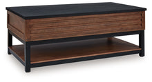 Load image into Gallery viewer, Kallari - Lift Top Cocktail Table - Warm Brown / Black