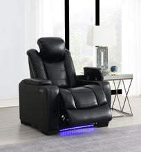 Load image into Gallery viewer, U92 - LED Power Reclining With Power Headrest Chair - Black