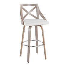 Load image into Gallery viewer, Charlotte - Farmhouse Fixed Height Bar Stool With Round Footrest (Set of 2)