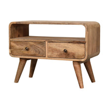 Load image into Gallery viewer, Mini Curved Media Unit - Oak