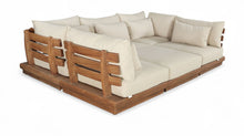 Load image into Gallery viewer, Mirella - 6 Piece Water Resistant Fabric Upholstered Outdoor Patio Modular Sectional