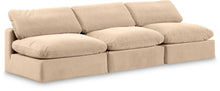 Load image into Gallery viewer, Comfy - Velvet Modular Armless Sofa 3 Seats