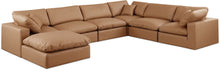 Load image into Gallery viewer, Comfy - 7 Piece Faux Leather Modular Sectional With Chaise