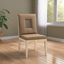 Load image into Gallery viewer, Gwendolyn - Faux Leather Dining Side Chair With Natural Frame (Set of 2)