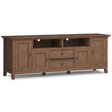 Load image into Gallery viewer, Amherst - Wide TV Media Stand - Rustic Natural Aged Brown