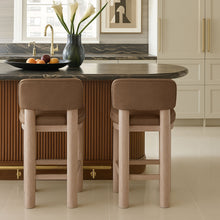 Load image into Gallery viewer, Paloma - Faux Leather Upholstered Counter Stool (Set of 2)