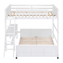 Load image into Gallery viewer, Full Over Full Bunk Bed With Desk