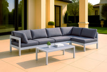 Load image into Gallery viewer, Nizuc - Outdoor Patio 5 Piece Modular Sectional With White Frame