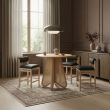 Load image into Gallery viewer, Butterfly - Solid Wood And Natural Cane Table With Natural Top