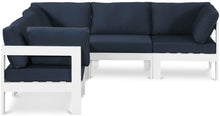 Load image into Gallery viewer, Nizuc - Outdoor Patio 5 Piece Modular Sectional With White Frame