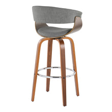 Load image into Gallery viewer, Vintage Mod - Mid Century Modern Fixed Height Barstool With Swivel With Round Footrest (Set of 2)
