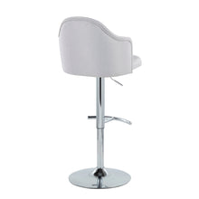 Load image into Gallery viewer, Ahoy - Contemporary Adjustable Barstool With Swivel With Rounded T Footrest (Set of 2)